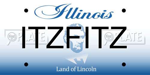 ITZFITZ Illinois License Plate