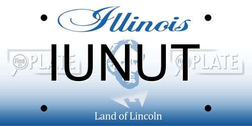 IUNUT Illinois License Plate