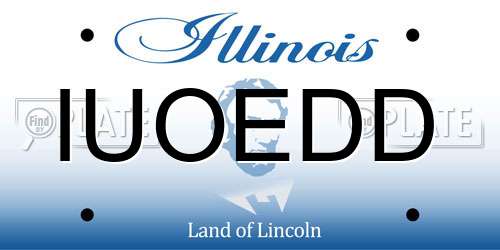 IUOEDD Illinois License Plate