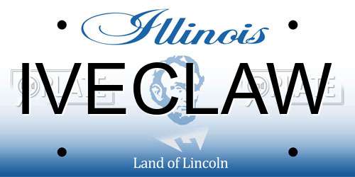 IVECLAW Illinois License Plate