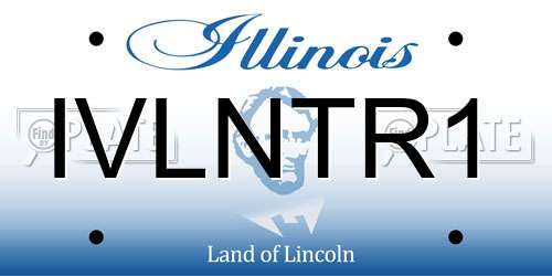 IVLNTR1 Illinois License Plate