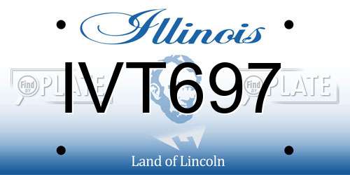IVT697 Illinois License Plate