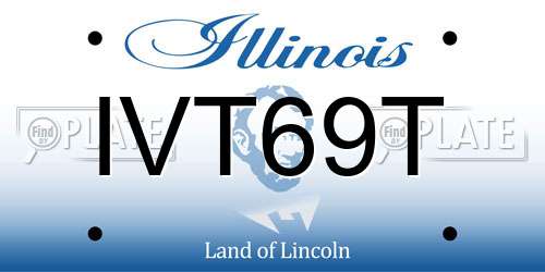 IVT69T Illinois License Plate