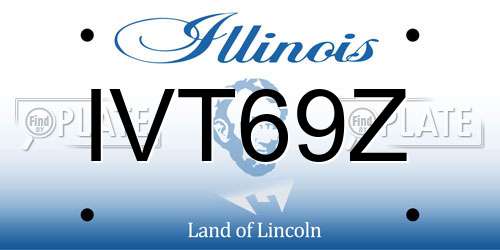 IVT69Z Illinois License Plate