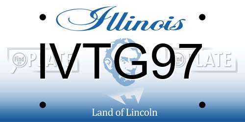 IVTG97 Illinois License Plate