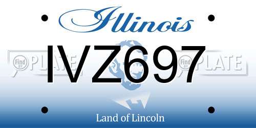 IVZ697 Illinois License Plate