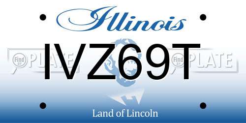 IVZ69T Illinois License Plate