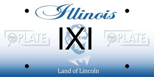 IXI Illinois License Plate