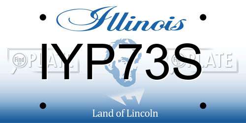 IYP73S Illinois License Plate