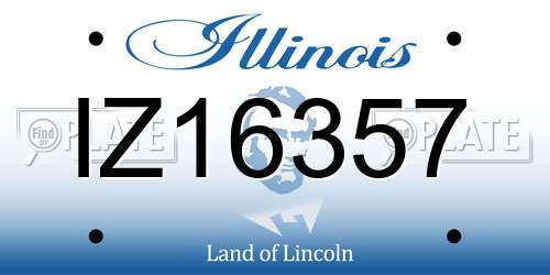 IZ16357 Illinois License Plate