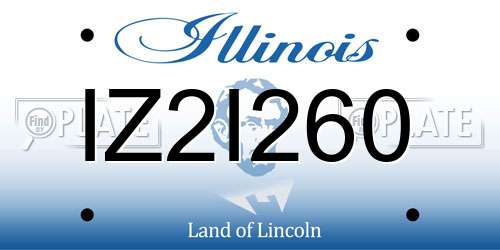 IZ2I260 Illinois License Plate