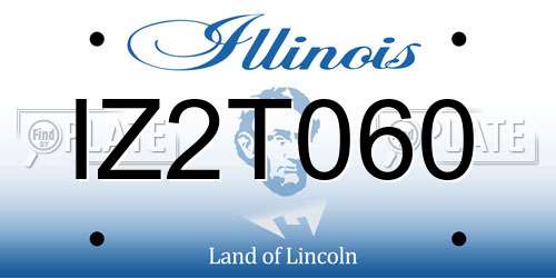 IZ2T060 Illinois License Plate