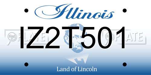 IZ2T501 Illinois License Plate