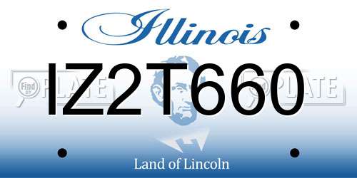 IZ2T660 Illinois License Plate