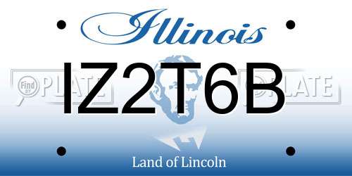 IZ2T6B Illinois License Plate