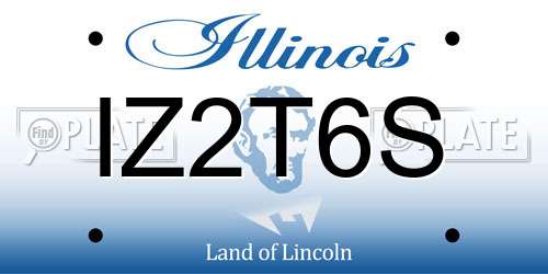 IZ2T6S Illinois License Plate