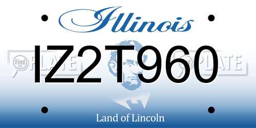IZ2T960 Illinois License Plate