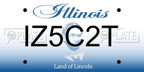 IZ5C2T Illinois License Plate
