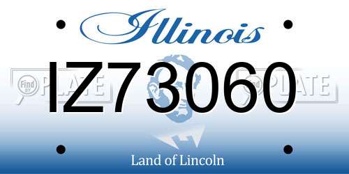 IZ73060 Illinois License Plate