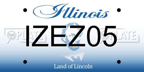 IZEZ05 Illinois License Plate