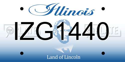 IZG1440 Illinois License Plate