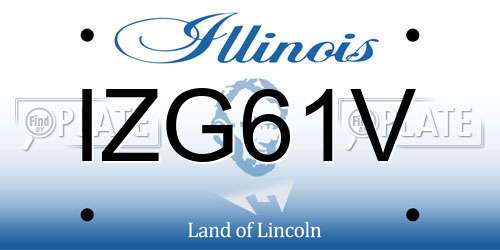 IZG61V Illinois License Plate