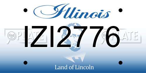IZI2776 Illinois License Plate
