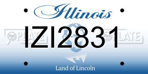 IZI2831 Illinois License Plate