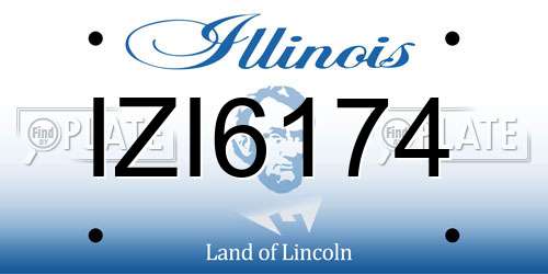IZI6174 Illinois License Plate