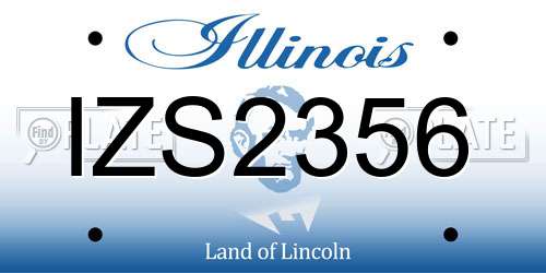 IZS2356 Illinois License Plate