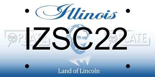 IZSC22 Illinois License Plate