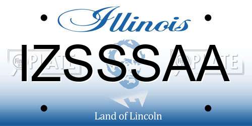 IZSSSAA Illinois License Plate