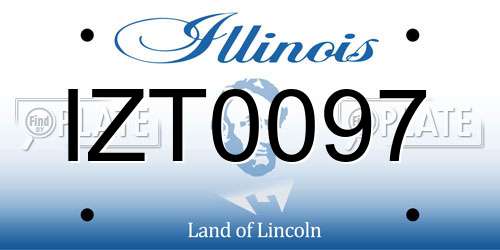 IZT0097 Illinois License Plate