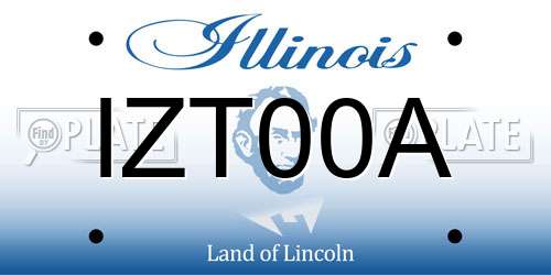 IZT00A Illinois License Plate