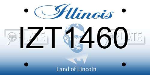 IZT1460 Illinois License Plate