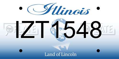 IZT1548 Illinois License Plate