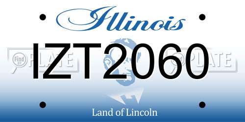 IZT2060 Illinois License Plate