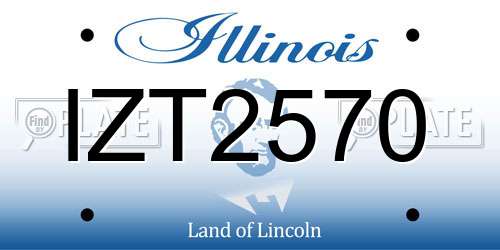 IZT2570 Illinois License Plate