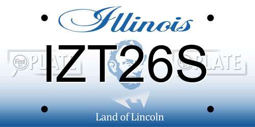 IZT26S Illinois License Plate