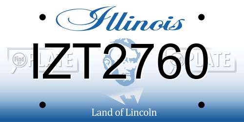 IZT2760 Illinois License Plate
