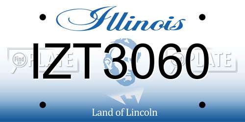 IZT3060 Illinois License Plate