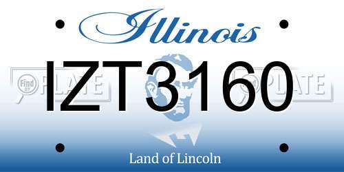 IZT3160 Illinois License Plate