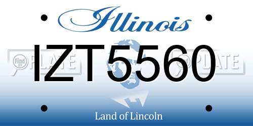 IZT5560 Illinois License Plate
