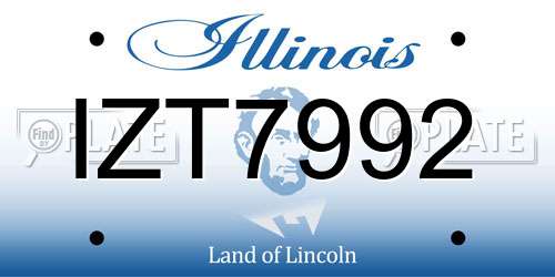 IZT7992 Illinois License Plate