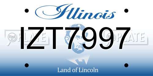 IZT7997 Illinois License Plate