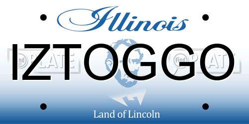 IZTOGGO Illinois License Plate