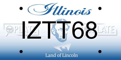 IZTT68 Illinois License Plate