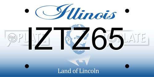 IZTZ65 Illinois License Plate