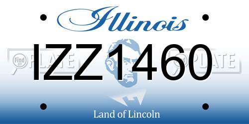 IZZ1460 Illinois License Plate