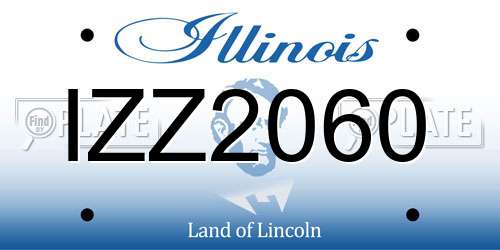 IZZ2060 Illinois License Plate
